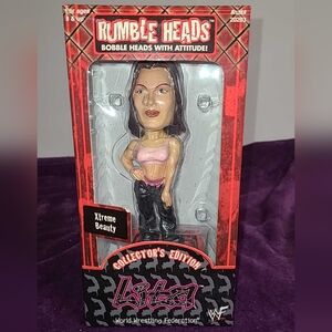 2001 WWF Rumble Heads Xtreme Beauty LITA Bobble Head, Collector's Edition, New!